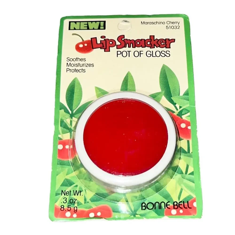 Vintage 90s Bonne Bell Lip Smacker Pot of Gloss Maraschino Cherry Lip Balm